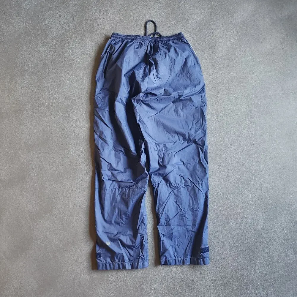 Vintage Adidas Navy Essential Three Striped Nylon Sweatpants Large